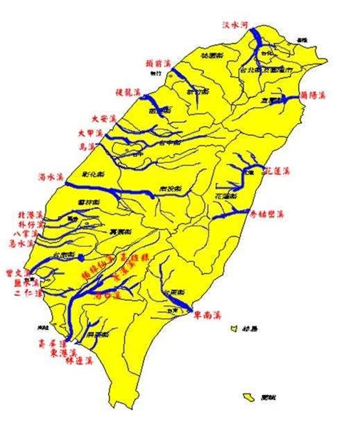 信士意思 台灣河川流向